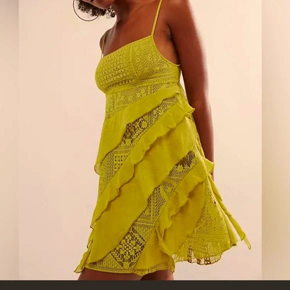 NWT: FREE PEOPLE (Florine Mini dress) - Picture 1 of 8